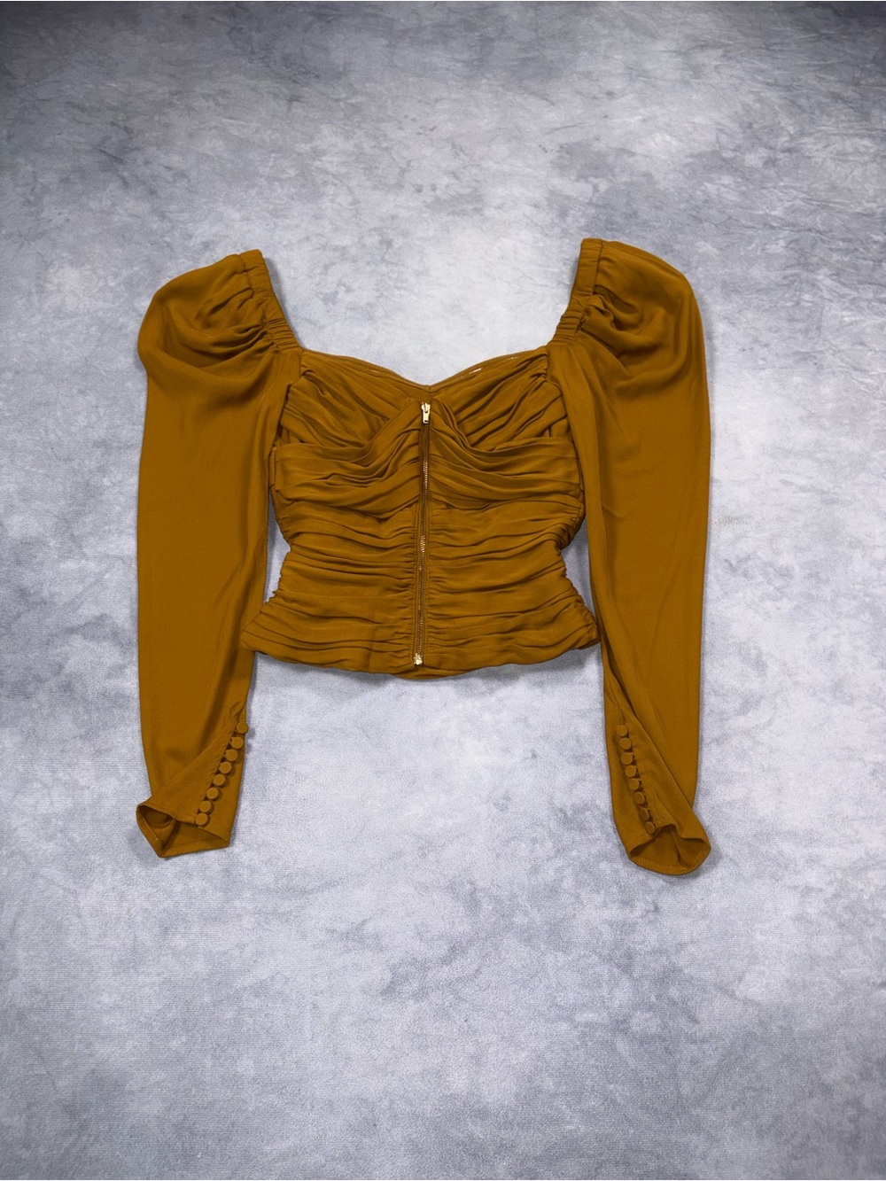 SELF PORTRAIT Crepe Y2K Luxury Casual Corset Style Top RRP500$+ - Picture 11 of 16